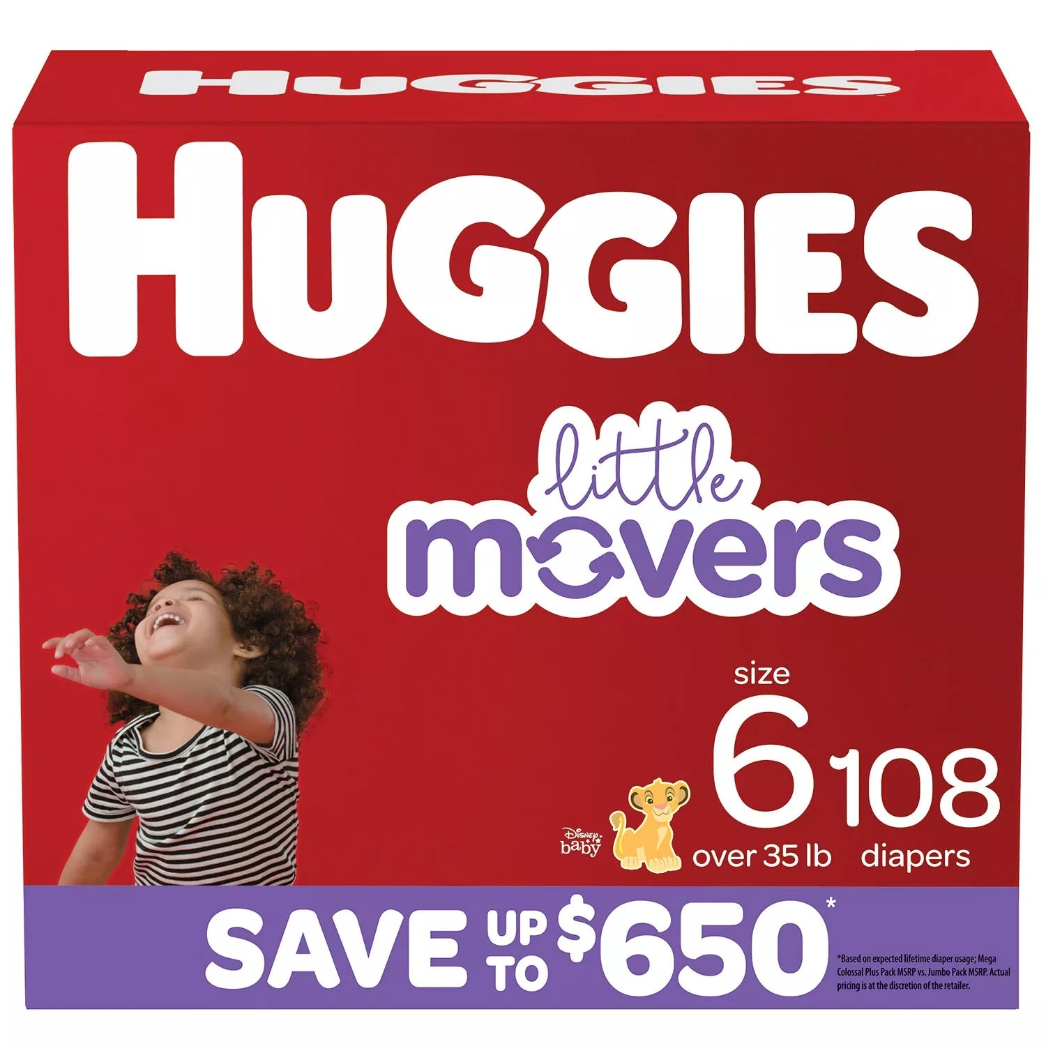 Huggies Little Movers Diapers Size 6 - 108ct/1pk
