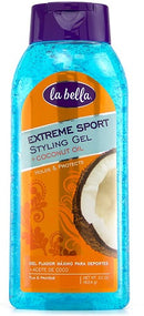 La Bella Extreme Sport Styling Gel with Coconut Oil - 22oz/4pk