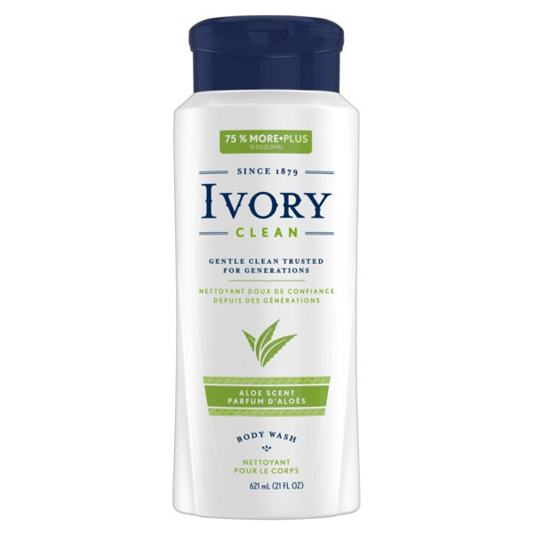 Ivory Clean Aloe Body Wash - 21oz/4pk