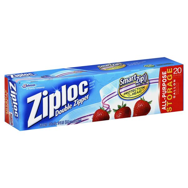 ZIPLOC@Storage Bag Gallon - 20ct/12pk