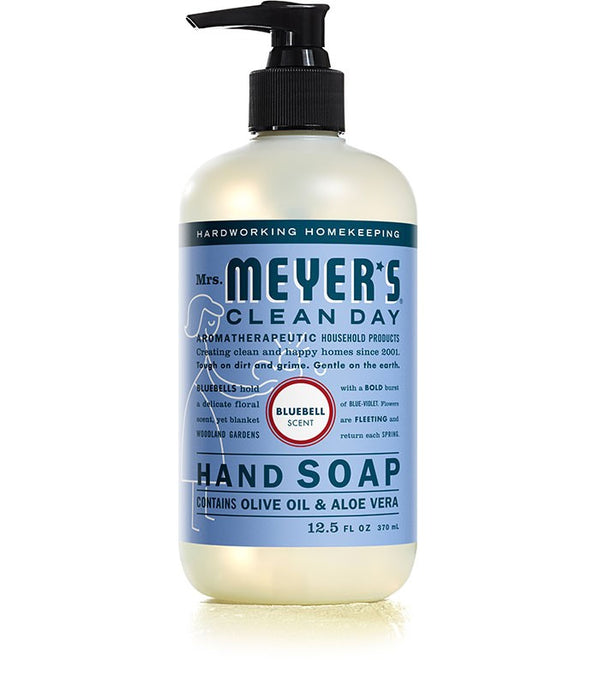 Mrs. Meyer's Liq. Soap Bluebell 12.5oz/6pk