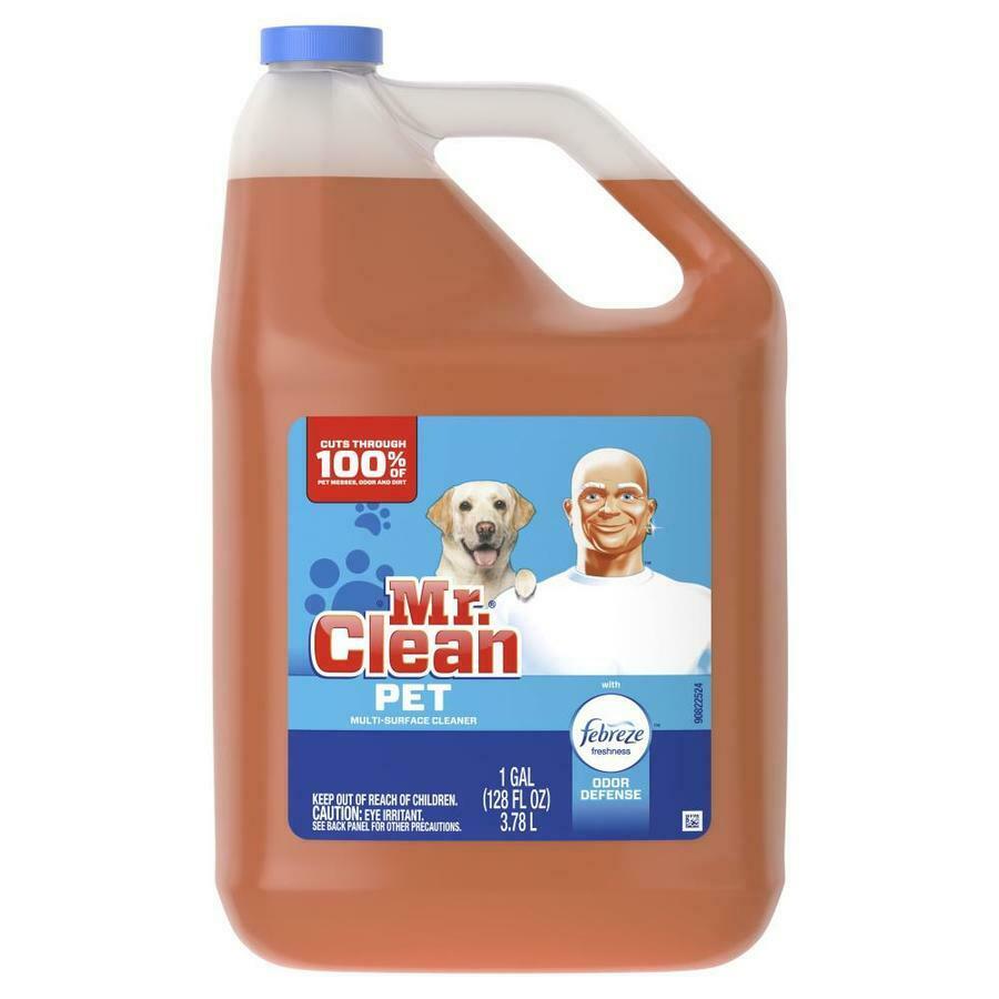 Mr. Clean Pet Multi-Surface Cleaner with Febreze Odor Defense -128oz/4pk