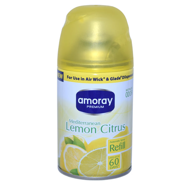 Amoray Automatic Refill Dispenser Lemon Citrus - 5oz/12pk
