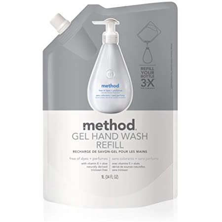 Method Gel Hand Wash Refill Free & Clear - 34oz/4pk