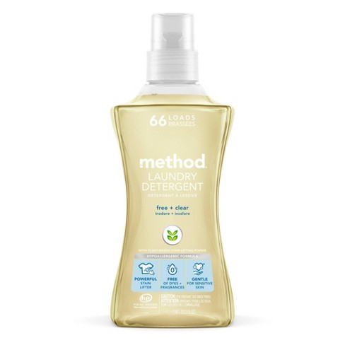 Method 66 Load Liquid Laundry Detergent Free & Clear - 53.5oz/4pk
