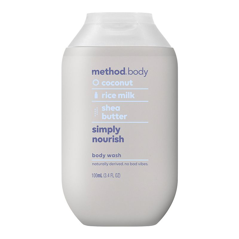 Method Body Wash Simply Nourish Travel Size - 3.4oz/12pk