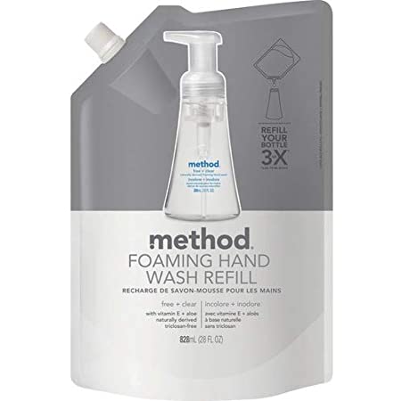 Method Foaming Hand Wash Refill Free & Clear hdpe - 28oz/4pk