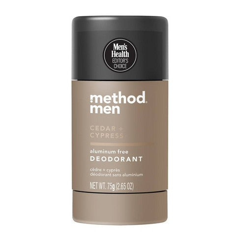 Method Mens Deodorant Aluminum Free Cedar & Cypress - 2.65oz/6pk