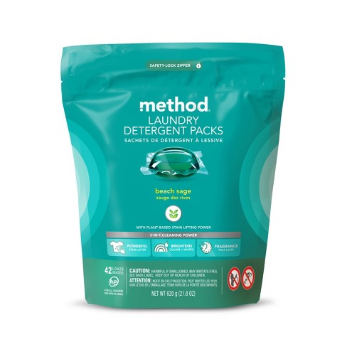 Method Liquid Laundry Pack Beach Sage - 42ct/4pk