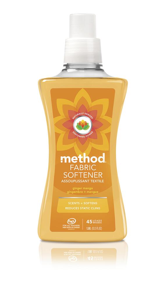 Method Liquid Fabric Softener Ginger Mango - 53.5oz/4pk