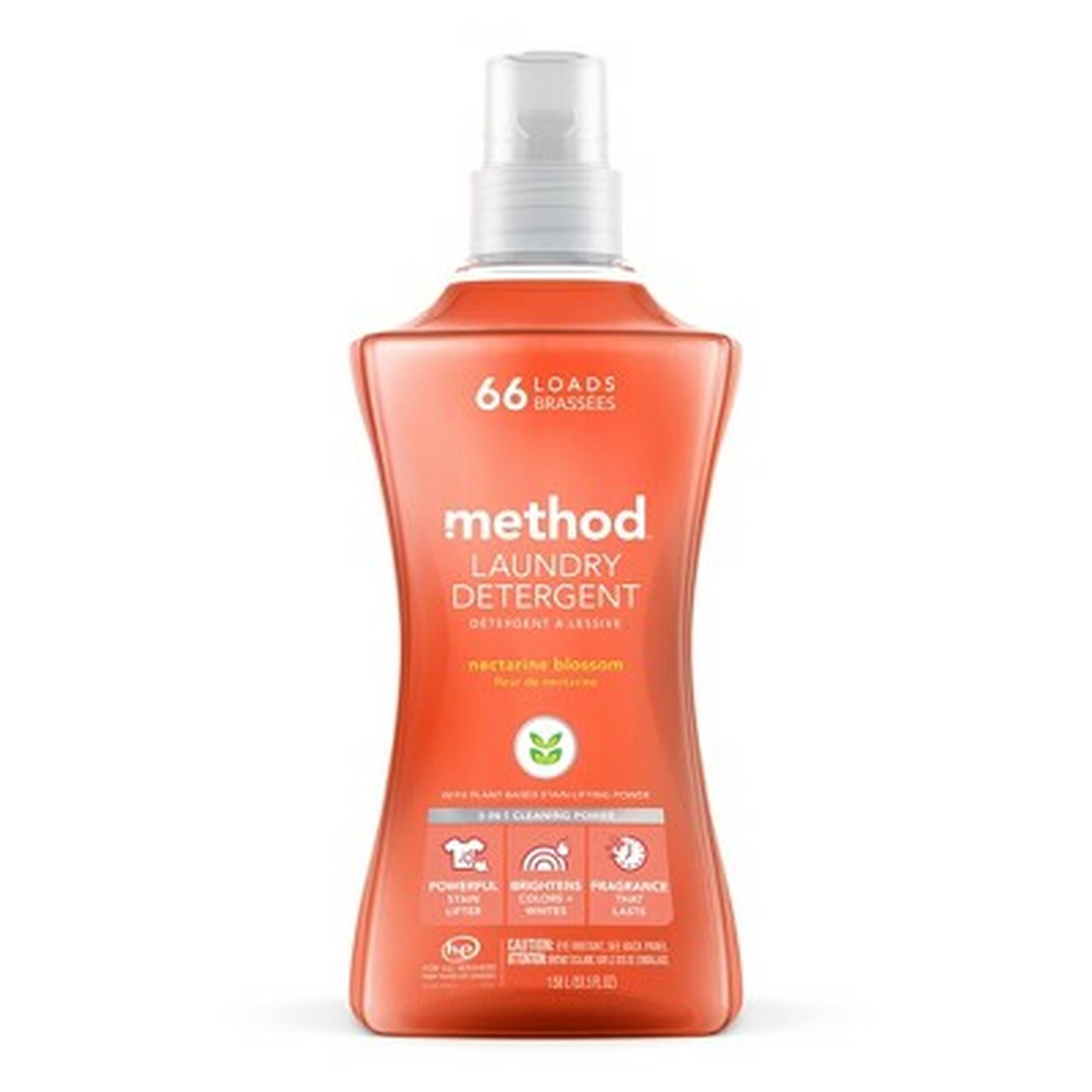 Method 66 Load Liquid Laundry Detergent Nectarine Blossom - 53.5oz/4pk