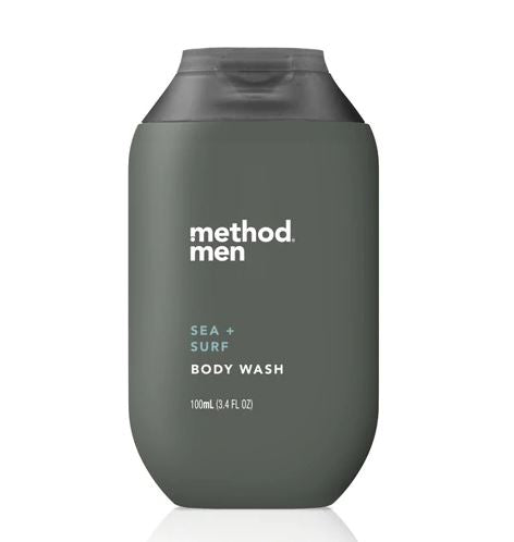 Method Mens Body Wash Sea & Surf Travel Size w/IRC - 3.4oz/12pk