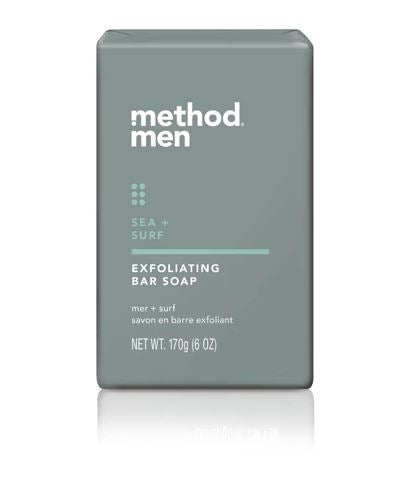 Method Mens Exoliating Bar Soap Sea & Surf - 6oz/12pk