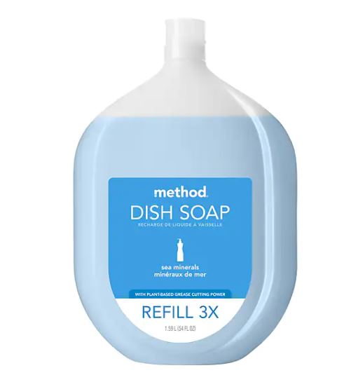 Method Dish Soap Refill Sea Minerals - 54oz/4pk