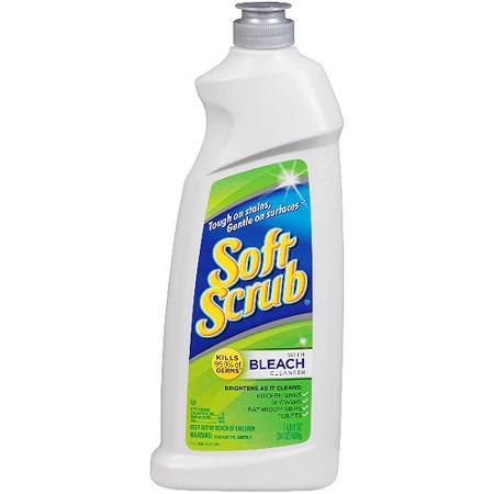 Soft Scrub Cleanser w/Bleach - 24oz/9pk