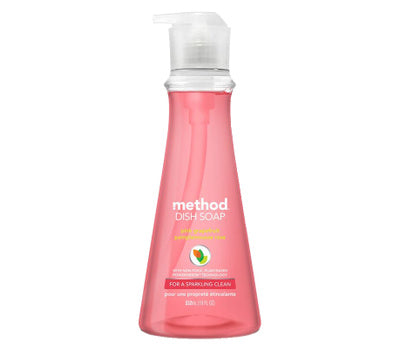 Method Dish Soap Pump Pink Grapefruit - 18oz/6pk