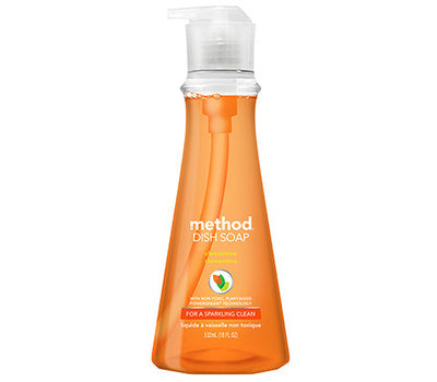 Method Dish Soap Pump Clementine - 18oz/6pk