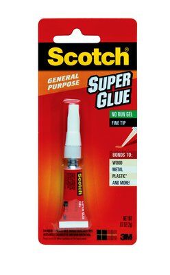 3M Scotch Super Glue Gel single - 0.07oz/12pk