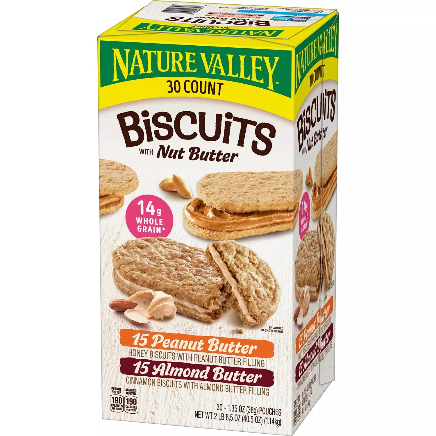 Nature Valley Biscuit Sandwich, Variety Pack - 1.35oz/30pk