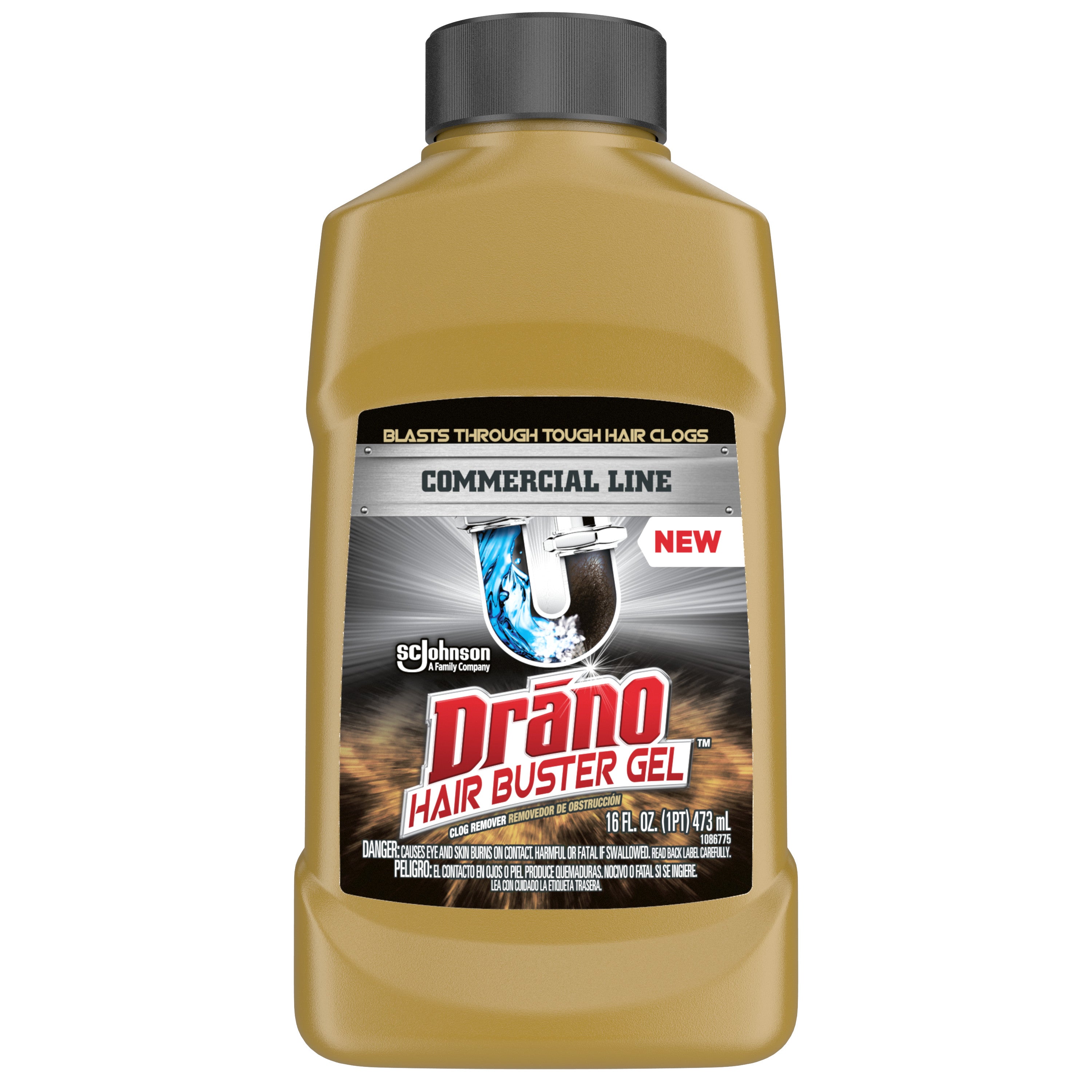 Drano Hair Clog Remover -16oz/8pk