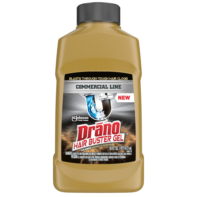 Drano Hair Buster Gel Commercial Line 16-fl oz Drain Cleaner in the Drain  Cleaners department at