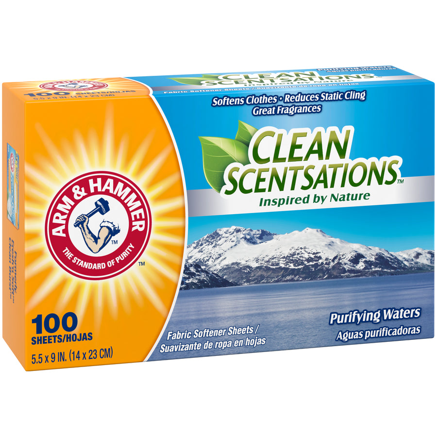 Arm & Hammer Dryer Sheet Purifying Waters - 100ct/6pk