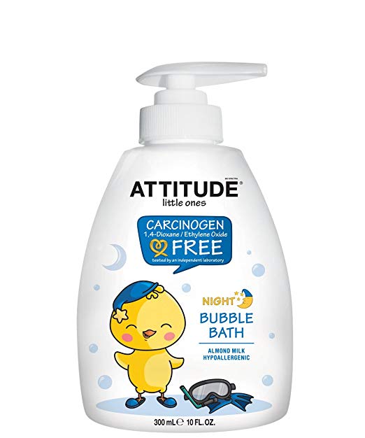 Attitude Little Ones Bubble Bath Night Almond Milk - 10oz/6pk
