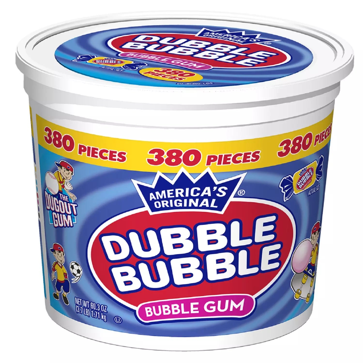 Dubble Bubble Bubble Gum - 3.7lbs/1pk