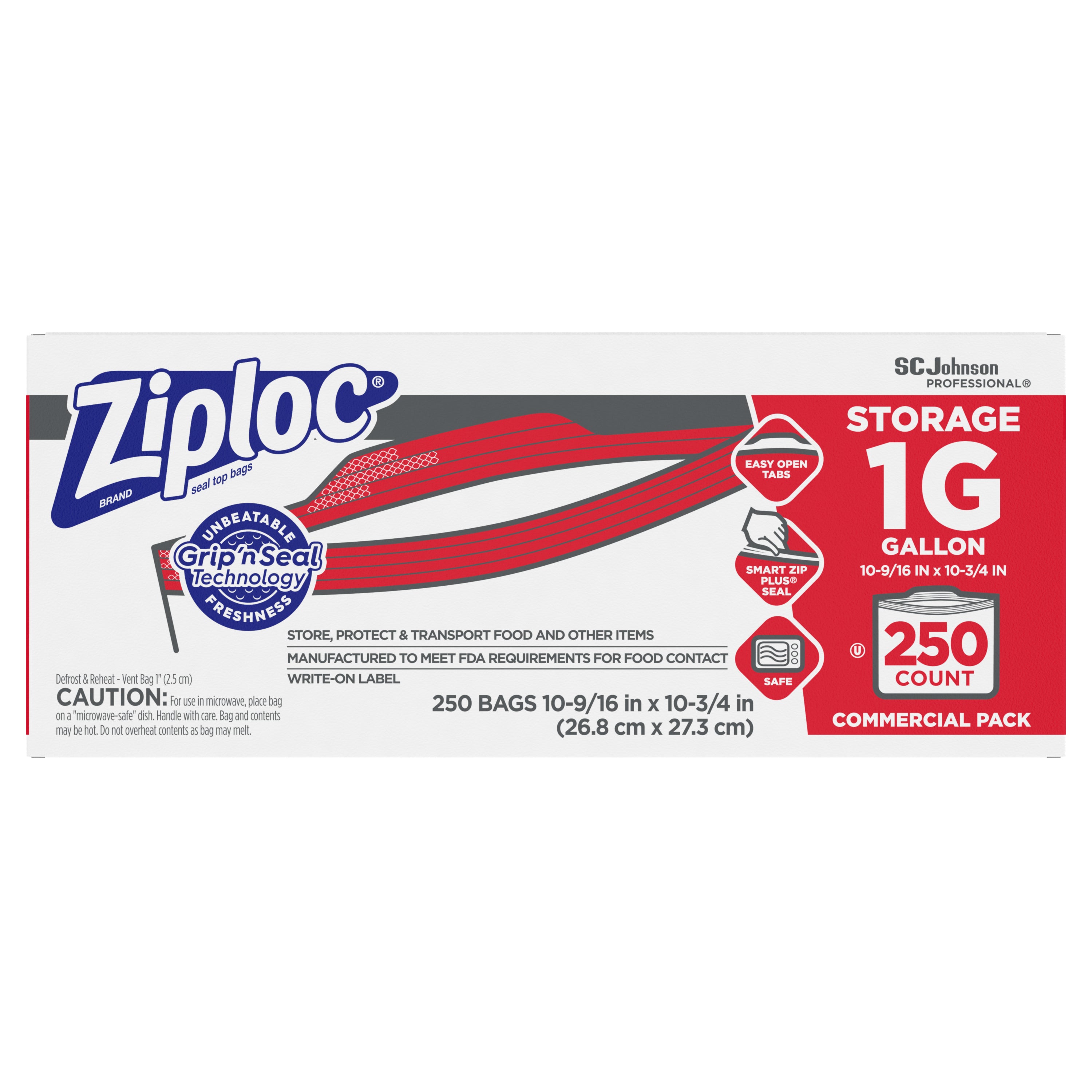 Ziploc Storage Bag 1Gal Pro - 250ct/1pk
