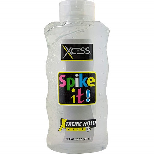 Xcess Styling GEL Spike It!-Xtreme Hold (Clear) - 20oz/12pk