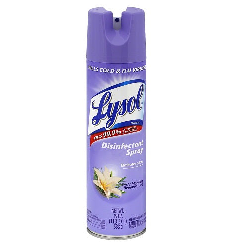 LYSOL Disinfect.Spray EARLY MORNING BREEZE - 19oz/12pk