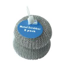 Metal Scrubber Silver 2PCS - 48pk