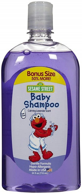 SESAME STREET Baby Shampoo Calming Lavender Scent Bonus Size - 24oz/12pk