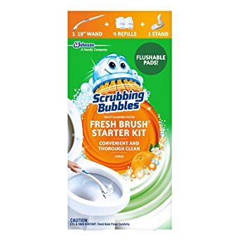 Scrubbing Bubbles@Fresh Brush Starter w/Stand unit - 4ct/4pk