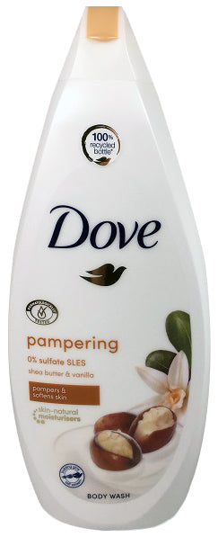 Dove Body Wash Pampering Shea Butter and Vanilla- 750ml/12pk