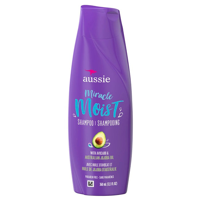 Aussie Miracle Moist Shampoo w/Avocado & Jojoba Oil - 12.1oz/6pk