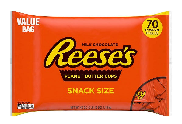 Reese's Peanut Butter Cups Snack Size Bag - 75ct/42oz/1pk