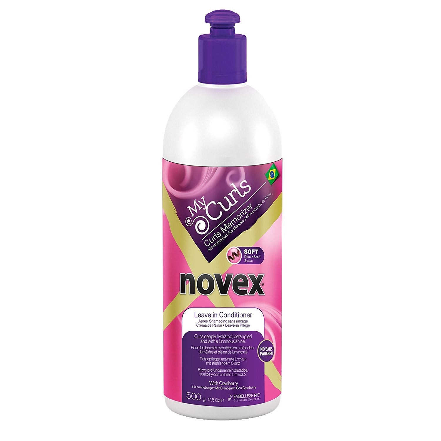 Novex My Curls Soft Leave In 500g - 17.6oz/6pk