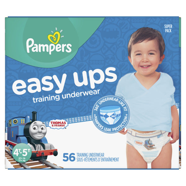 Pampers SUPER BOYS EASY UPS 4T-5T size 6 - 56ct/1pk