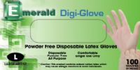 Emerald Powder Free Vinyl Gloves LG - 100ct/10pk