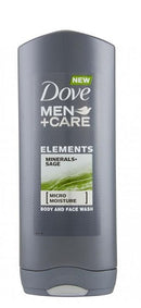 Dove Men+Care Elements Minerals+Sage Body Wash - 400ml/12pk