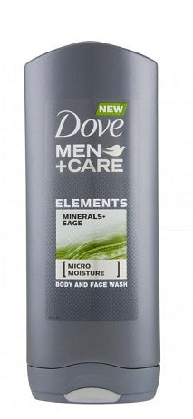 Dove Men+Care Elements Minerals+Sage Body Wash - 400ml/6pk