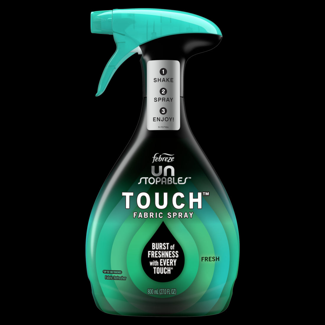 Febreze Unstopables Touch Fabric Spray and Odor Eliminator Fresh - 27oz/4pk