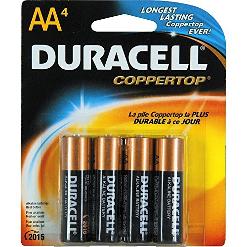 DURACELL Batteries "AA - 4" Coppertop - 4PACK USA - 14pk