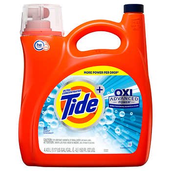 Tide Ultra HE Oxi Advanced Power Liquid Laundry Detergent 89 Loads - 165oz/4pk