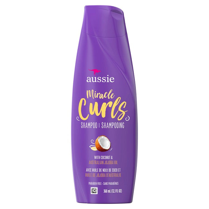 Aussie Paraben-Free Miracle Curls Shampoo w/Coconut for Curly Hair - 12.1oz/6pk