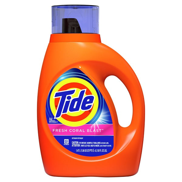 Tide Liq. HE Fresh Coral Blast 32 Load - 50oz/6pk