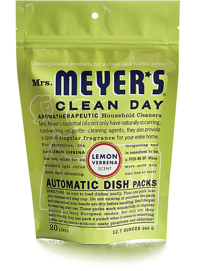 Mrs. Meyer's AUTODISH Packs  LemonVerb - 20ct/6pk