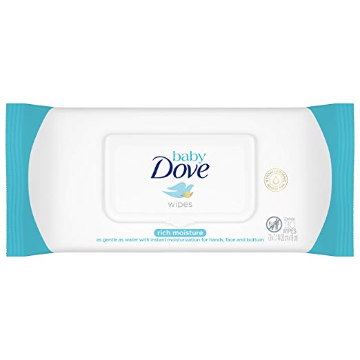 Dove Baby Wipes Rich Moisture  - 50ct/12pk