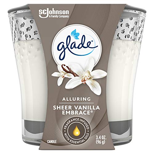 GLADE Jar Candle Air Freshener Sheer Vanilla Embrace - 3.4oz/6pk